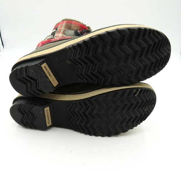 Sorel Boots Womens Size 9 Plaid Waterproof Fur Lined Winter Duck NL1549 - Picture 7 of 9